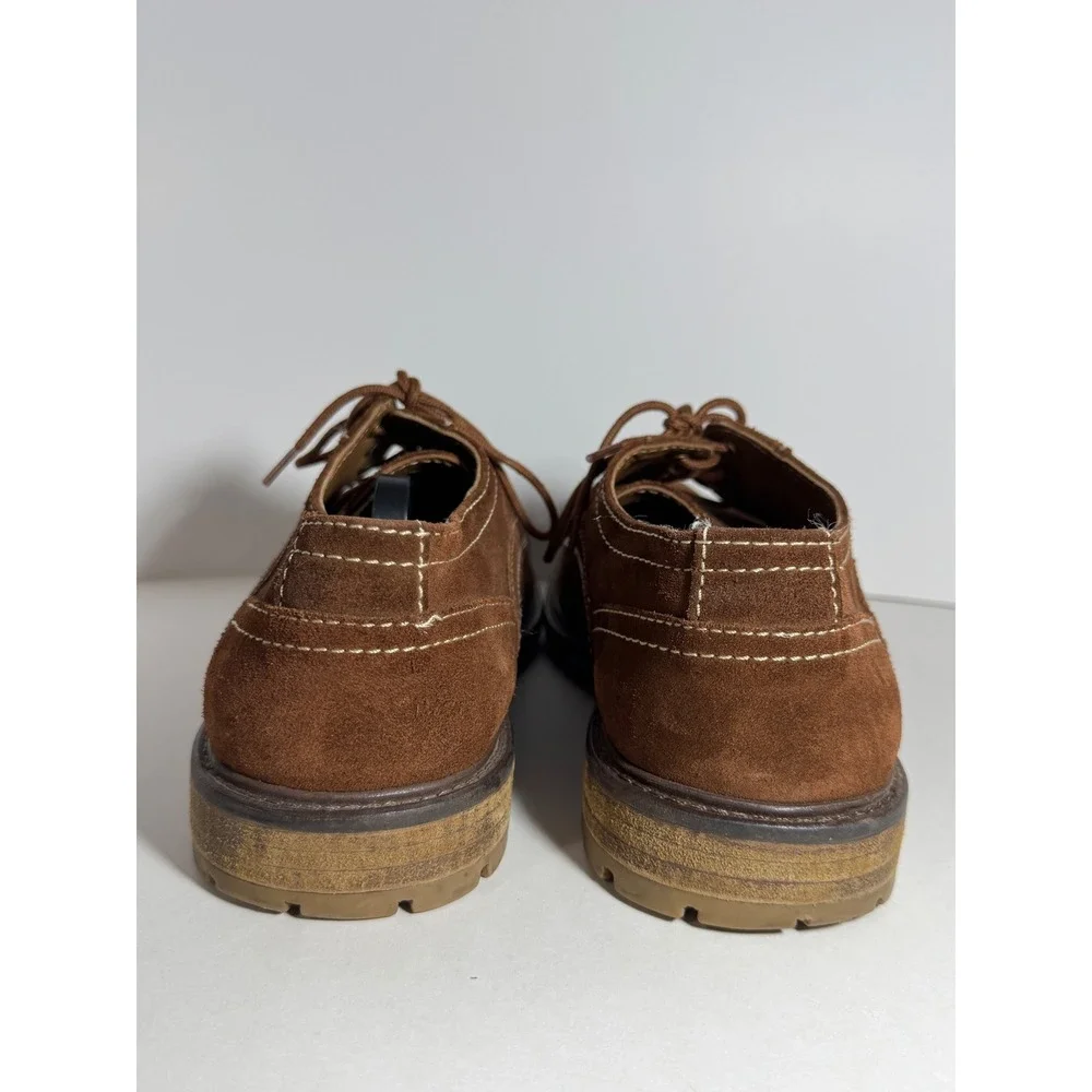 Hush Puppies Mens 11.5 Brown Suede HPO2Flex Oxford Shoes HM01253-238